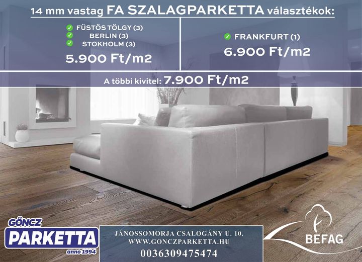 FA SZALAGPARKETTA akció